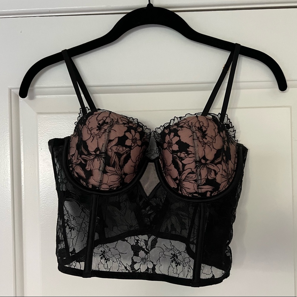 Victoria’s Secret corset black lace